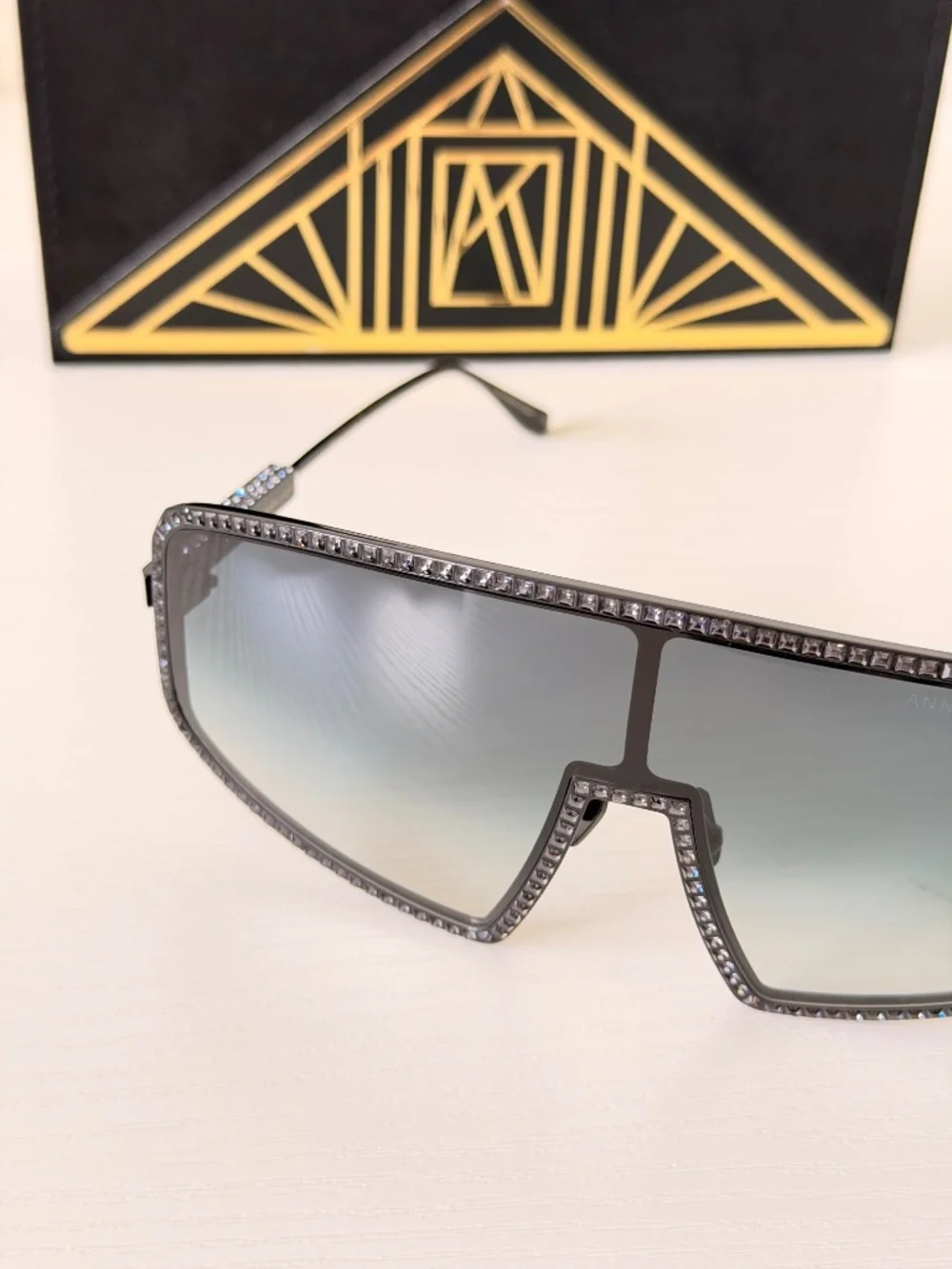 New Anna Karin Karlsson Sunglasses Black Shady Luv 2.0 Limited Edition Authentic